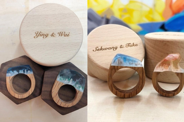 （IG@ lightwood_workshop..）【手作木戒指工作坊價目表】-HKD$640／1位（活動時間3小時）-2人同行優惠：HKD$580／1位*附送刻有名字的木戒指盒*